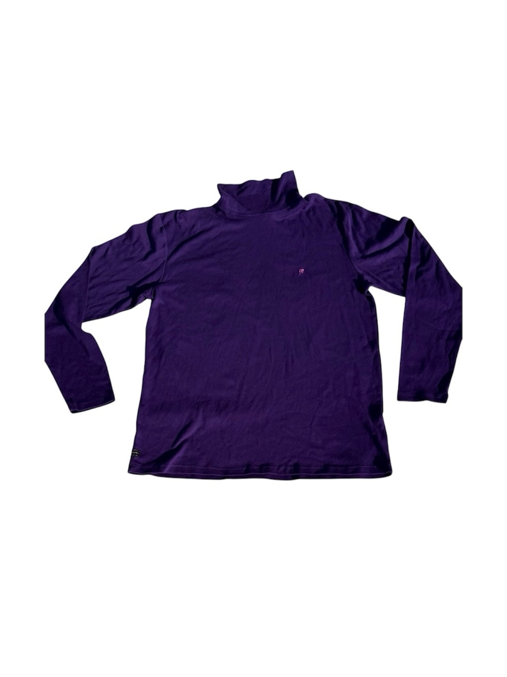 10 Deep turtle neck purple long sleeve shirt